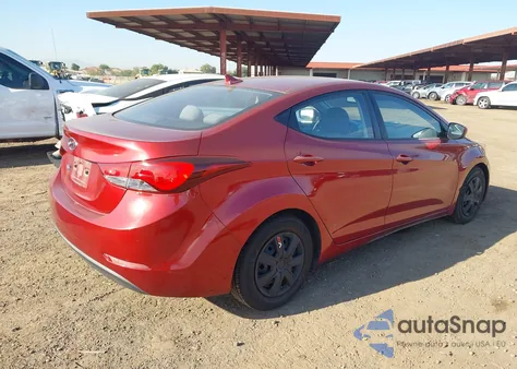 2016 Hyundai Elantra Se from USA, damaged, VIN 5NPDH4AE9GH666606